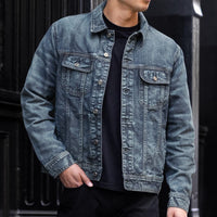 Veste Trucker en Denim | Indigo Décoloré