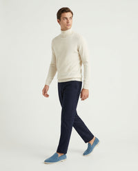 Charles – Mocassins Classiques en Suède Bleu