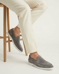 André – Mocassins Classiques en Suède Gris