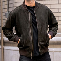 Veste Bomber | Olive Foncé
