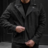 Veste de Moto | Noir Mat