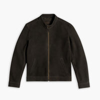 Veste Racer | Suède Olive Foncé
