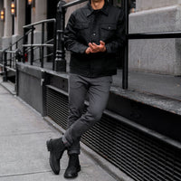 Veste Trucker en Denim Selvedge | Noir