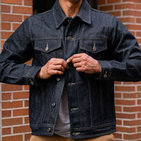 Veste Trucker en Denim Selvedge | Indigo Brut