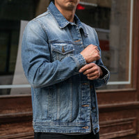 Veste Trucker en Denim Selvedge | Lavage Vintage