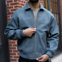 Veste Major League | Texturé Bleu
