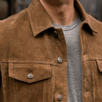 Veste Trucker en Suède | Poussiéreux