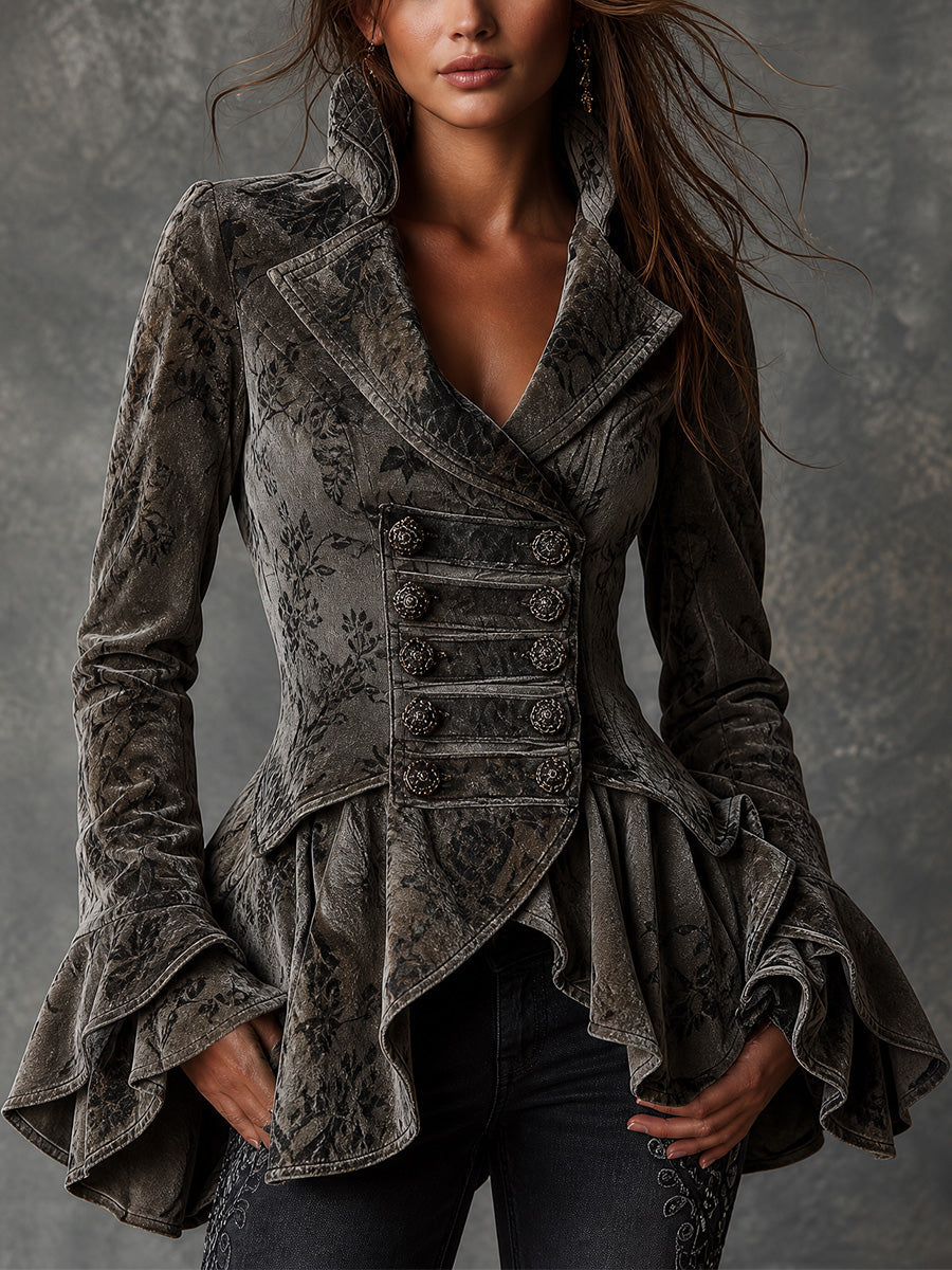 Tons de brun charbon vintage / XS