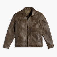 Veste Cruiser Roughout | Olive Foncé