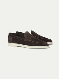 Bernard – Mocassins Classiques en Suède Brun