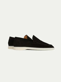 Philippe – Mocassins Classiques en Suède Noir