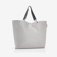 grand cabas XL en chevrons gris