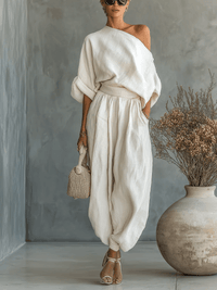 Sylvie™ | Ensemble 2 pièces encolure bardot