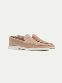 Laurent – Mocassins Classiques en Suède Beige