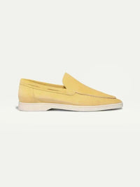Pierre – Mocassins Classiques en Suède Jaune