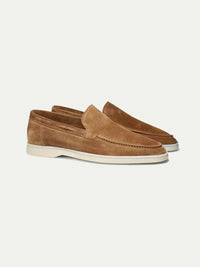 Henri – Mocassins Classiques en Suède Camel